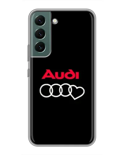Чехол для Samsung Galaxy S22 с картинкой «Логотип Audi Heart»