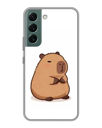 Чехол для Samsung Galaxy S22 с картинкой «Толстенькая капибара»