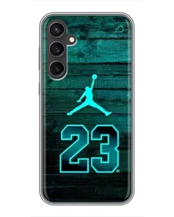 Чехол для Samsung Galaxy S23 FE с картинкой «Jordan Cyan 23»