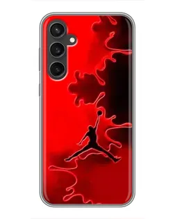 Чехол для Samsung Galaxy S23 FE с картинкой «Jordan Red Smoke»