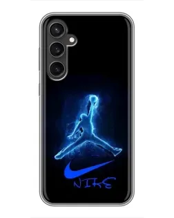 Чехол для Samsung Galaxy S23 FE с картинкой «Jordan Neon Blue»