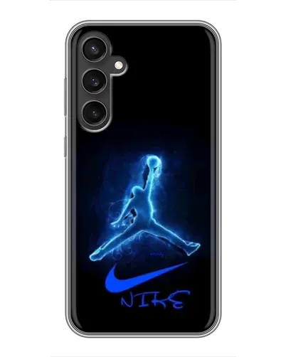 Чехол для Samsung Galaxy S23 FE с картинкой «Jordan Neon Blue»