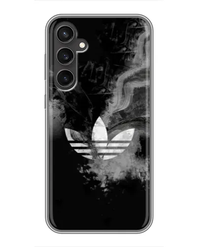Чехол для Samsung Galaxy S23 FE с картинкой «Абстрактный дым Adidas»
