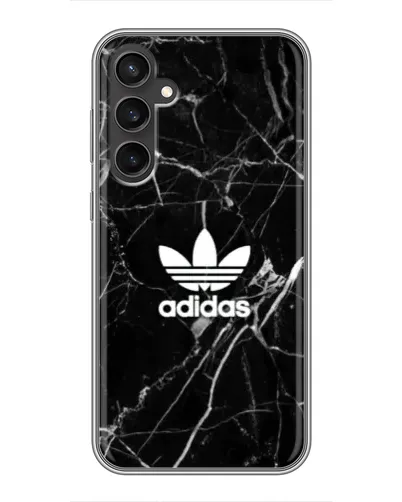 Чехол для Samsung Galaxy S23 FE с картинкой «Белый мрамор Adidas»