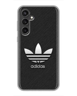 Чехол для Samsung Galaxy S23 FE с картинкой «Adidas Карбоновая текстура»