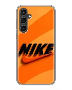 Чехол для Samsung Galaxy S23 FE с картинкой «Оранжевый драйв Nike»