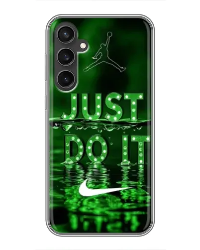 Чехол для Samsung Galaxy S23 FE с картинкой «Зеленый неоновый Nike»