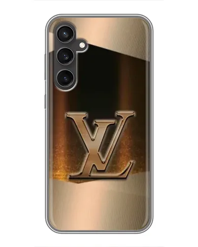 Чехол для Samsung Galaxy S23 FE с картинкой «LV — золотое сияние»