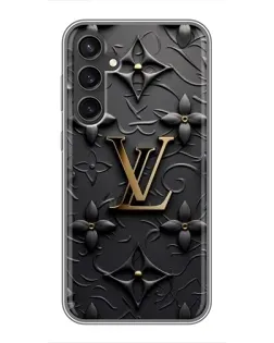 Чехол для Samsung Galaxy S23 FE с картинкой «Кожаная текстура LV»