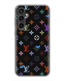 Чехол для Samsung Galaxy S23 FE с картинкой «Цветная монограмма LV»