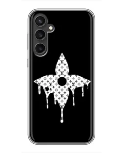 Чехол для Samsung Galaxy S23 FE с картинкой «Цветочная монограмма»