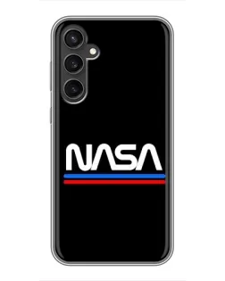 Чехол для Samsung Galaxy S23 FE с картинкой «NASA — классика Red Blue»