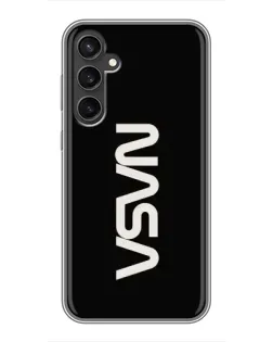 Чехол для Samsung Galaxy S23 FE с картинкой «NASA — вертикальный логотип»