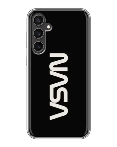 Чехол для Samsung Galaxy S23 FE с картинкой «NASA — вертикальный логотип»
