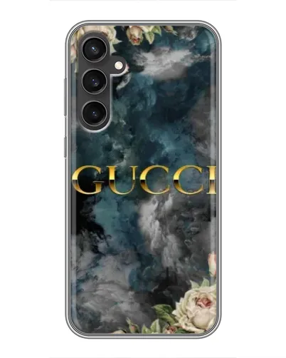 Чохол для Samsung Galaxy S23 FE з картинкою «Абстрактні квіти Gucci» Чохол для Samsung Galaxy S23 FE з картинкою «Абстрактні квіти Gucci»