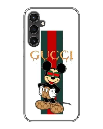 Чохол для Samsung Galaxy S23 FE з картинкою «Міккі Маус Gucci — смуги» Чохол для Samsung Galaxy S23 FE з картинкою «Міккі Маус Gucci — смуги»