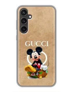 Чохол для Samsung Galaxy S23 FE з картинкою «Міккі Маус Gucci — крафт»