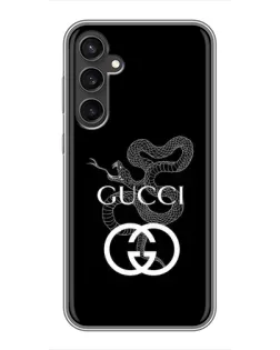 Чохол для Samsung Galaxy S23 FE з картинкою «Gucci — срібна змія»