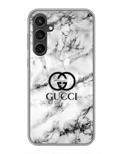 Чохол для Samsung Galaxy S23 FE з картинкою «Gucci — мармуровий шик»