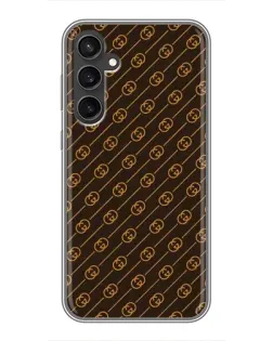 Чохол для Samsung Galaxy S23 FE з картинкою «Gucci — золоті діагоналі»
