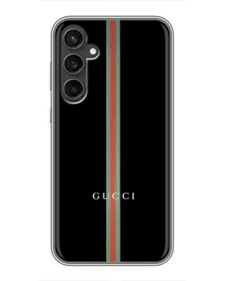 Чехол для Samsung Galaxy S23 FE с картинкой «Gucci — строгая линия»
