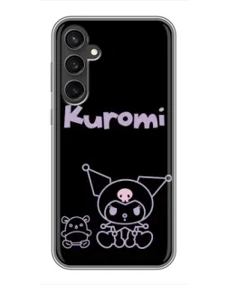 Чехол для Samsung Galaxy S23 FE с картинкой «Kuromi — черный минимализм»