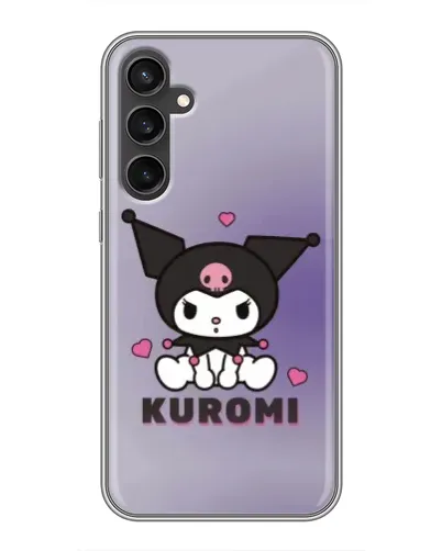 Чехол для Samsung Galaxy S23 FE с картинкой «Kuromi — фиолетовый арт»