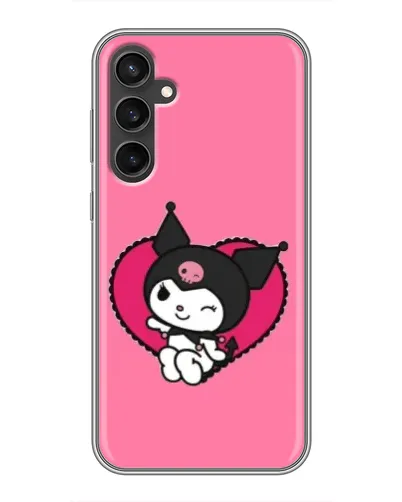 Чехол для Samsung Galaxy S23 FE с картинкой «Kuromi — любовь в сердце»