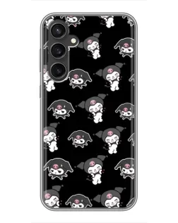 Чехол для Samsung Galaxy S23 FE с картинкой «Черный паттерн Kuromi» Чехол для Samsung Galaxy S23 FE с картинкой «Черный паттерн Kuromi»