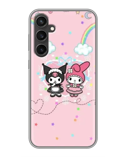 Чехол для Samsung Galaxy S23 FE с картинкой «My Melody и Kuromi»