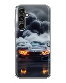 Чохол для Samsung Galaxy S23 FE з картинкою «BMW у диму»