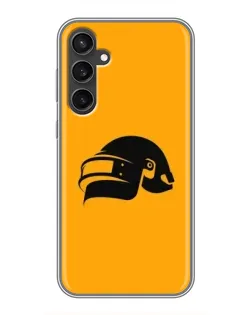 Чехол для Samsung Galaxy S23 FE с картинкой «PUBG — золотой шлем»