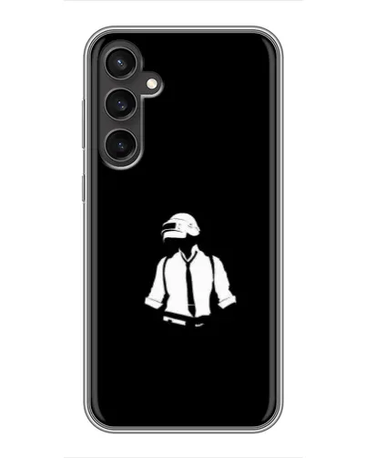 Чехол для Samsung Galaxy S23 FE с картинкой «PUBG — белый шлем»