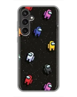 Чехол для Samsung Galaxy S23 FE с картинкой «Космический паттерн Among Us»
