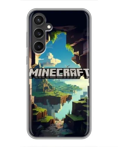 Чехол для Samsung Galaxy S23 FE с картинкой «Пещера Майнкрафт»