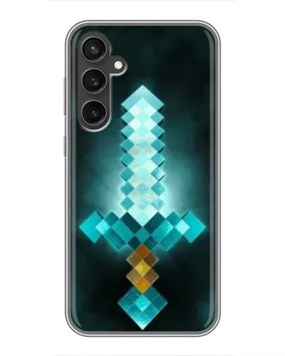Чехол для Samsung Galaxy S23 FE с картинкой «Алмазный меч неон»