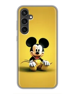 Чехол для Samsung Galaxy S23 FE с картинкой «Микки на желтом»