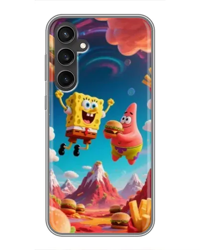 Чехол для Samsung Galaxy S23 FE с картинкой «Космический фастфуд»