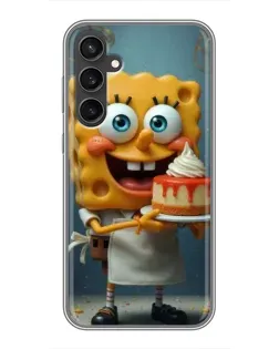 Чехол для Samsung Galaxy S23 FE с картинкой «Повар Спанч Боб»