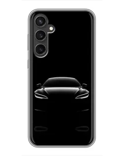 Чехол для Samsung Galaxy S23 FE с картинкой «Силуэт Tesla Night»