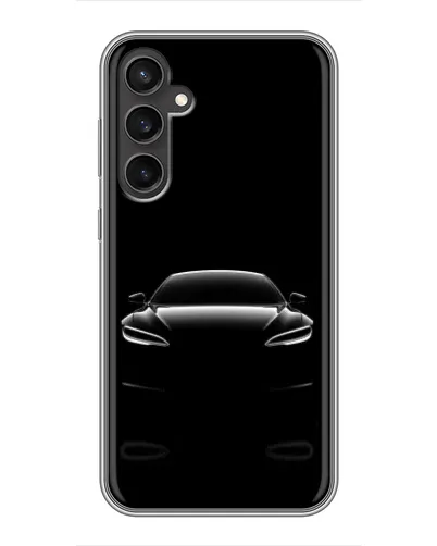 Чехол для Samsung Galaxy S23 FE с картинкой «Силуэт Tesla Night» Чехол для Samsung Galaxy S23 FE с картинкой «Силуэт Tesla Night»