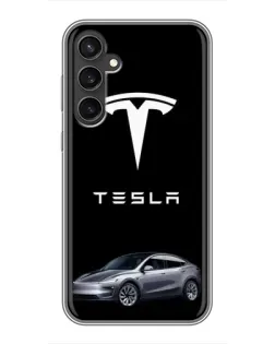 Чехол для Samsung Galaxy S23 FE с картинкой «Tesla Model Y»