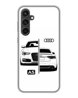 Чехол для Samsung Galaxy S23 FE с картинкой «Audi — контрастный дизайн»