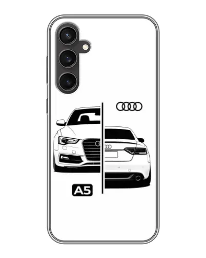 Чехол для Samsung Galaxy S23 FE с картинкой «Audi — контрастный дизайн»