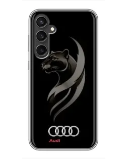 Чехол для Samsung Galaxy S23 FE с картинкой «Графика — пантера и Audi»