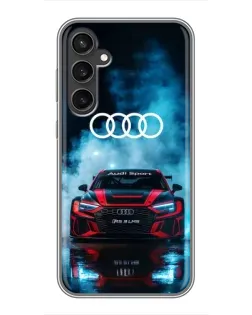 Чехол для Samsung Galaxy S23 FE с картинкой «Audi Sport — неон»