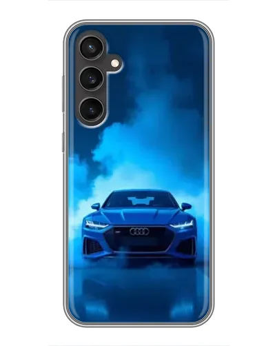 Чехол для Samsung Galaxy S23 FE с картинкой «Audi — голубая энергия»