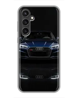 Чехол для Samsung Galaxy S23 FE с картинкой «Audi — ночное отражение»
