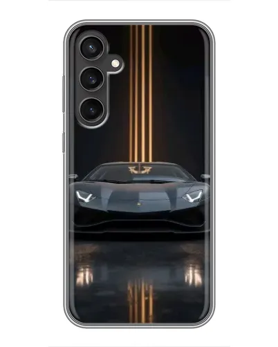Чехол для Samsung Galaxy S23 FE с картинкой «Lamborghini золотые линии» Чехол для Samsung Galaxy S23 FE с картинкой «Lamborghini золотые линии»