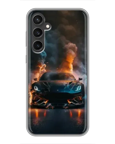 Чехол для Samsung Galaxy S23 FE с картинкой «Lamborghini дымная эстетика» Чехол для Samsung Galaxy S23 FE с картинкой «Lamborghini дымная эстетика»